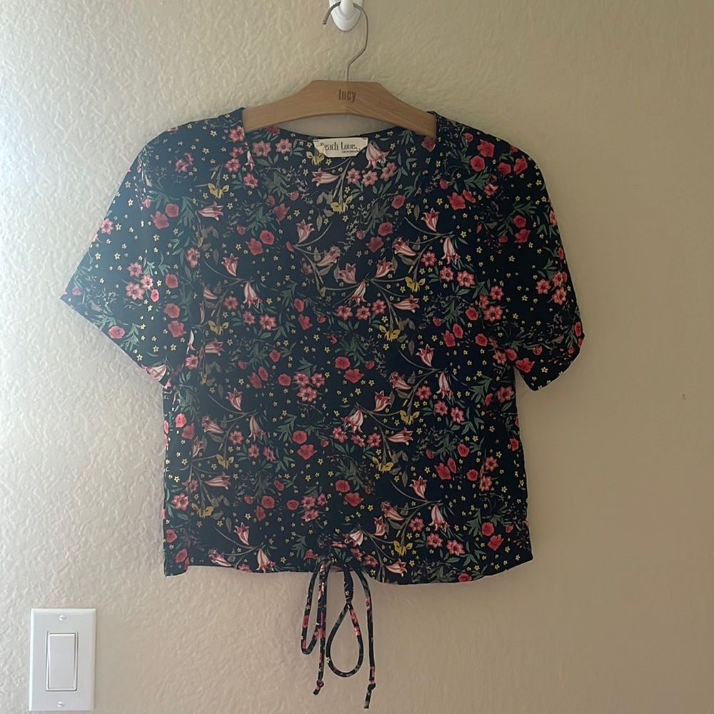 Short Sleeve Woven Top